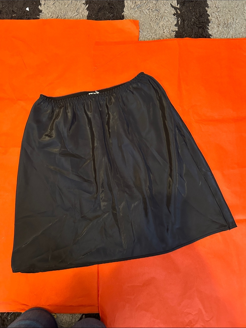 Black A-Line Half Slip  - Classic